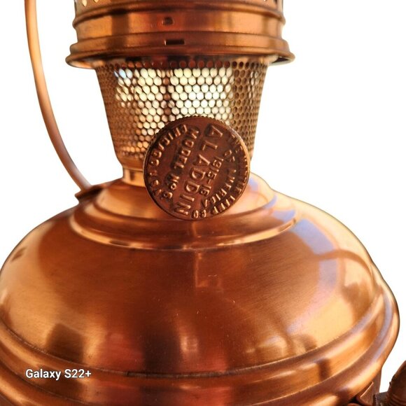 Vintage Copper Electric Hanging Lamp With Chain - Needs Rewiring Or Solar Light - Picture 2 of 15